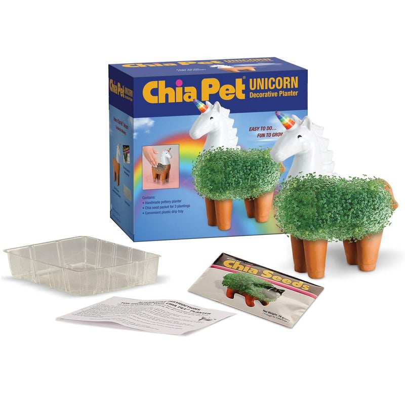 Chia CP437-01 Pet Unicorn Decorative Pottery Planter, Easy to Do and Fun to Grow - Image 2